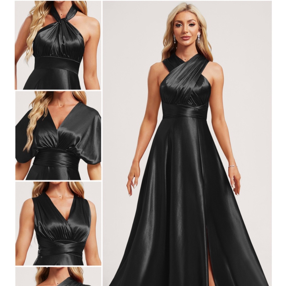 JJs House Black Convertible Maxi Dress
